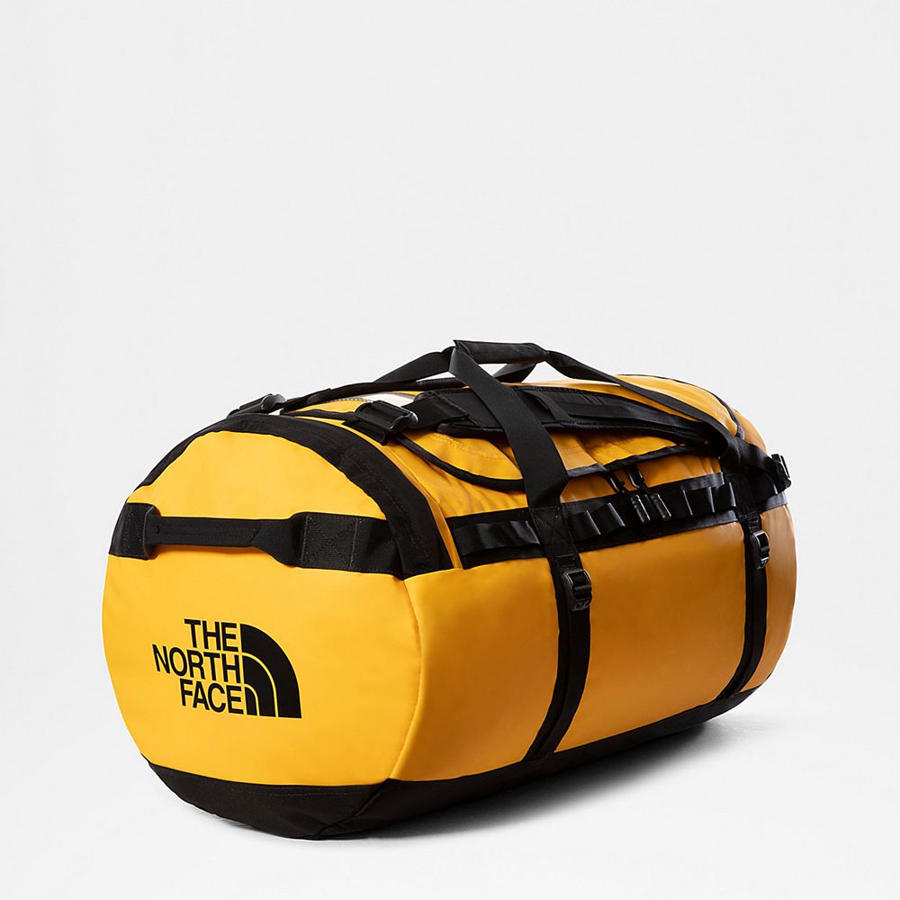 The North Face Duffel Bag Mens Australia - The North Face Base Camp - Large Gold / Black (LNC-620315